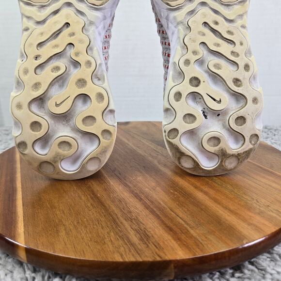 Nike React Phantom Run Flyknit 2 Vast Grey Orange Laceless Running Shoe Women 10 - Picture 11 of 13